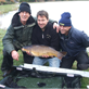 Jamie & Martyn adding some new carp to Coppice Mill